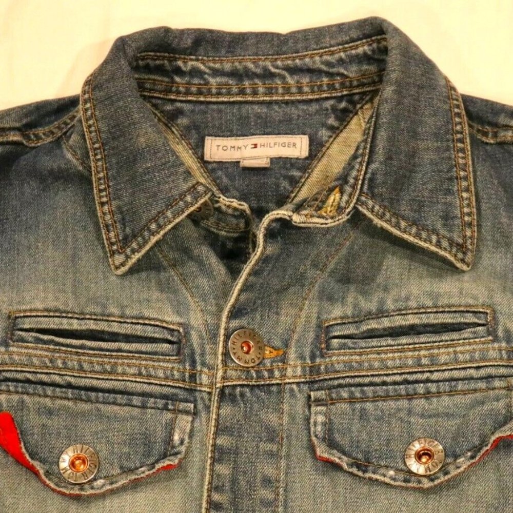 90's Tommy Hilfiger Women's Denim Jean Jacket Y2K